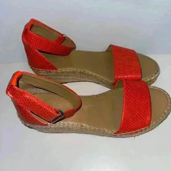 Franco Sarto Orange Sandals Size 8 for Women - Picture 11 of 16